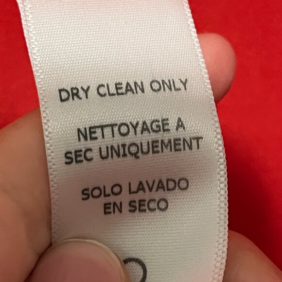 Frame Womens 100% Silk Button Up Blouse Size S Blood Orange Red Office Mature - Picture 7 of 7